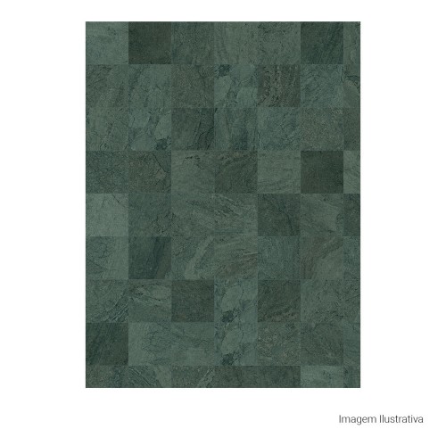 Porcelanato Pedra Lux 20x20cm Verde - Portinari Pacific Gn Esmaltado Bold