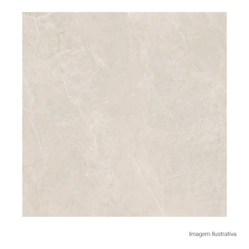Porcelanato Marmorizado Natural 120x120cm Bege - Portinari Castellon Be Nat Esmaltado Retificado