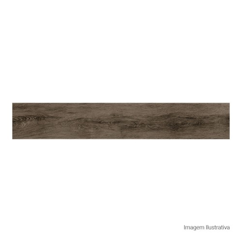 Porcelanato Amadeirado Hard 20x120cm Marrom - Portinari Luthier Bw Esmaltado Retificado