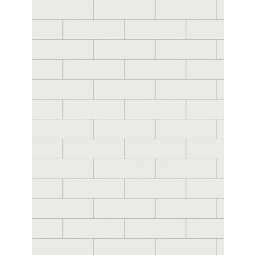 Porcelanato Monocromatico Lux 8x25cm Branco - Portinari Decora Wh Bold