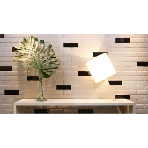 Porcelanato Monocromatico Lux 8x25cm Branco - Portinari Decora Wh Bold