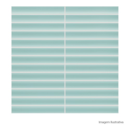 Porcelanato Monocromatico Matte 30x30cm Azul - Portinari Mc Fillet Bl Esmaltado Bold
