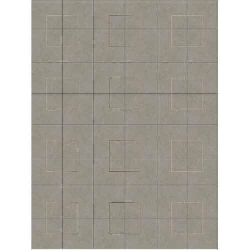 Porcelanato Decorado Natural 30x30cm Cinza - Portinari Mc Citta Corner Gr Nat Esmaltado Retificado