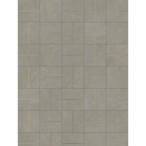 Porcelanato Decorado Natural 30x30cm Cinza - Portinari Mc Citta Line Gr Nat Esmaltado Retificado