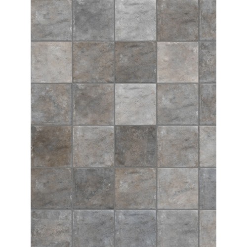 Porcelanato Decorado Natural 15x15cm Cinza - Portinari Origem Gr Nat Esmaltado Bold