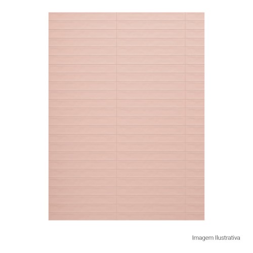 Porcelanato Monocromatico Natural 5x40cm Rosa - Portinari Make Pk Nat Esmaltado Bold