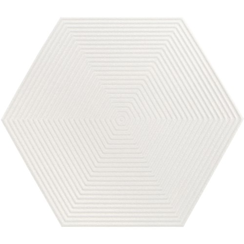 Porcelanato Monocromatico Matte/lux 17,5x17,5cm Branco - Portinari Love Hexa Wh Mlx Esmaltado Bold