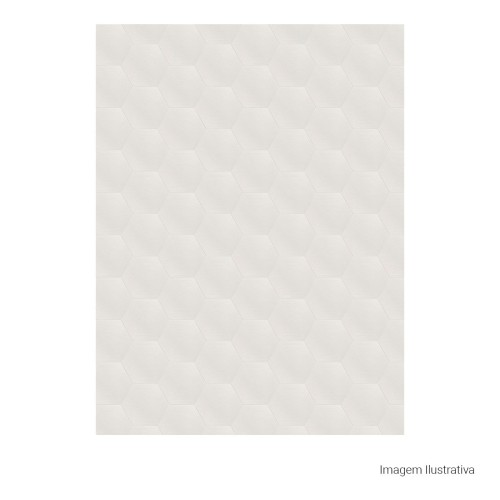 Porcelanato Monocromatico Matte/lux 17,5x17,5cm Branco - Portinari Love Hexa Wh Mlx Esmaltado Bold
