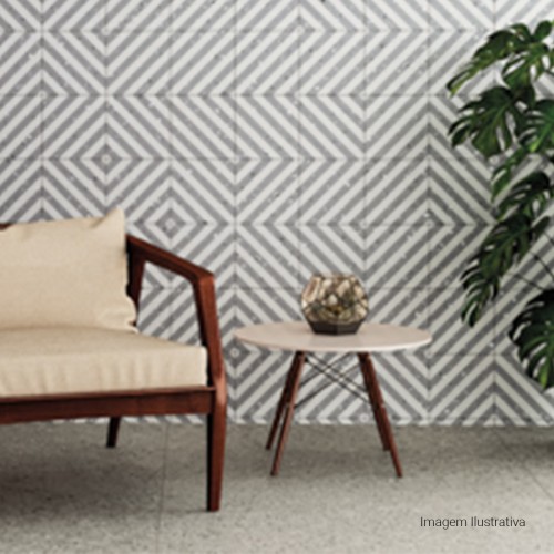 Porcelanato Pedra Natural 100x100cm Cinza - Portinari Battuto Gr Nat Esmaltado Retificado