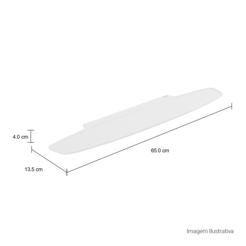 Prateleira Aberta 65cm Jader Almeida Branca Jader Almeida
