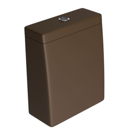 Caixa Acoplada Touchless Marrom Fosco