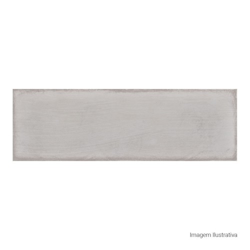 Porcelanato Decorado Lux 8x25cm Cinza - Portinari Versos Gr Bold