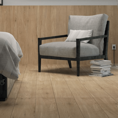 Porcelanato Amadeirado Hard 20x120cm Bege - Portinari Giardino Be Esmaltado Retificado