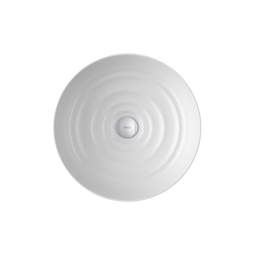 Cuba de Apoio Deca Redonda 40cm Gota Branco Fosco