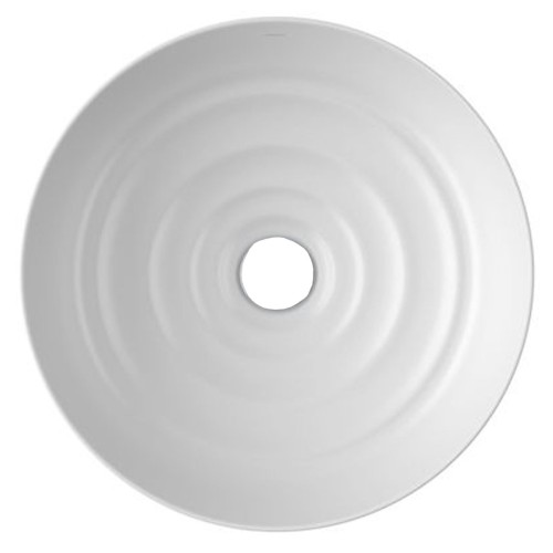 Cuba de Apoio Deca Redonda 40cm Gota Branco Fosco