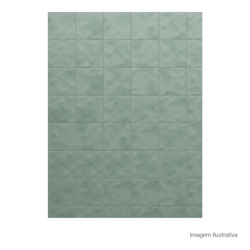 Porcelanato Monocromatico Lux 15x15cm Verde - Portinari Mood Sgn Esmaltado Bold