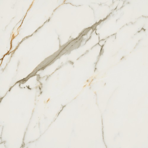 Porcelanato Marmorizado Natural 100x100cm Branco - Portinari Canova Calacata Wh Nat Esmaltado Retificado