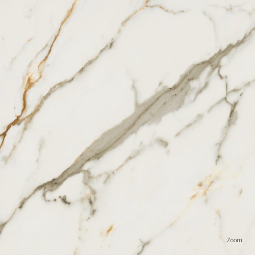 Porcelanato Marmorizado Natural 100x100cm Branco - Portinari Canova Calacata Wh Nat Esmaltado Retificado