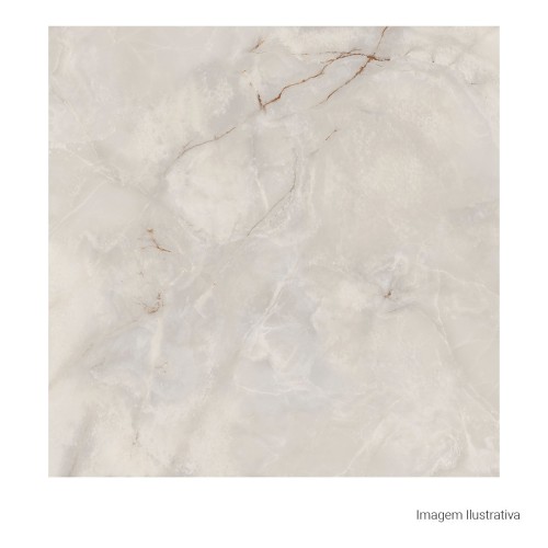 Porcelanato Marmorizado Natural 100x100cm Cinza - Portinari Timeless Sgr Nat Esmaltado Retificado