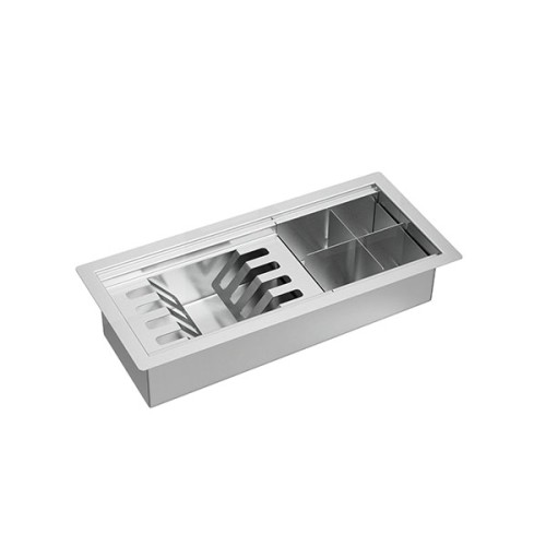 Calha Organizadora Deca para Cozinha em Inox com Sistema de Escoamento Inox