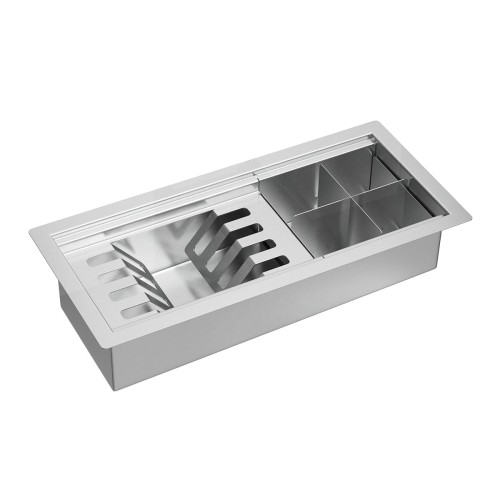 Calha Organizadora Deca para Cozinha em Inox com Sistema de Escoamento Inox