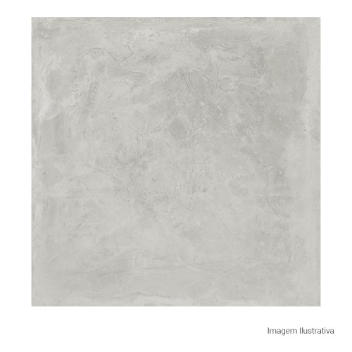 Porcelanato Cimentício Natural 100x100cm Cinza - Ceusa Sk8 Gr Nat Esmaltado Retificado