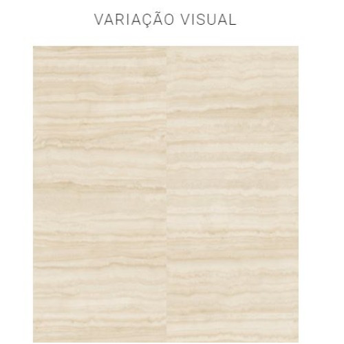 Porcelanato Marmorizado Natural 100x100cm Branco - Portinari Coliseu Ofw Nat Esmaltado Retificado