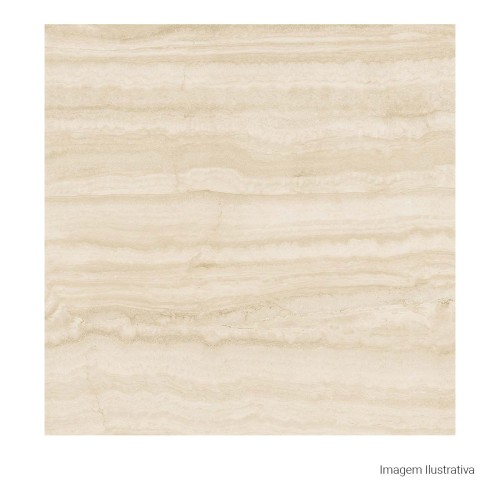 Porcelanato Marmorizado Natural 100x100cm Branco - Portinari Coliseu Ofw Nat Esmaltado Retificado