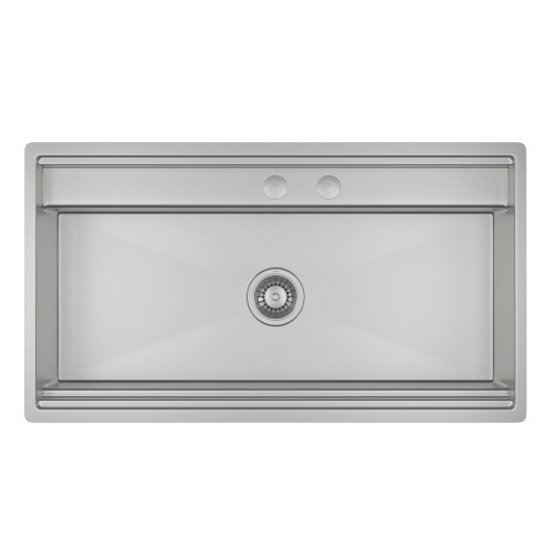 Cuba de Cozinha Retangular Funstation Deca Wish 90x50cm Inox