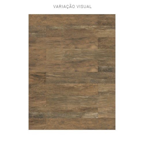 Porcelanato Amadeirado Natural 20x120cm Marrom - Portinari Native Bw Nat Esmaltado Retificado