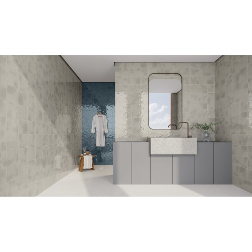 Porcelanato Monocromatico Lux 15x15cm Cinza - Portinari Mood Gr Esmaltado Bold
