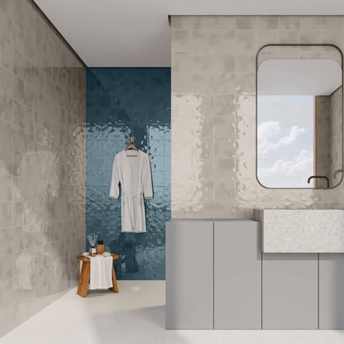 Porcelanato Monocromatico Lux 15x15cm Cinza - Portinari Mood Gr Esmaltado Bold