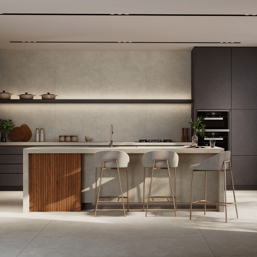 Porcelanato Cimentício Natural 120x120cm Cinza - Portinari Citta Gr Nat Esmaltado Retificado