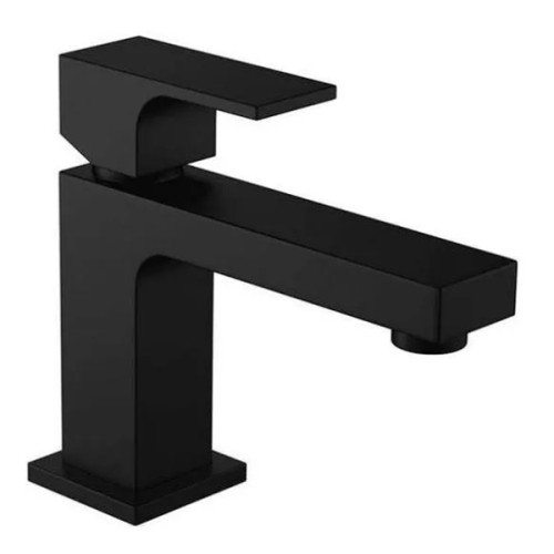 Misturador Monocomando de Mesa Bica Baixa para Lavatório Unic Black Matte
