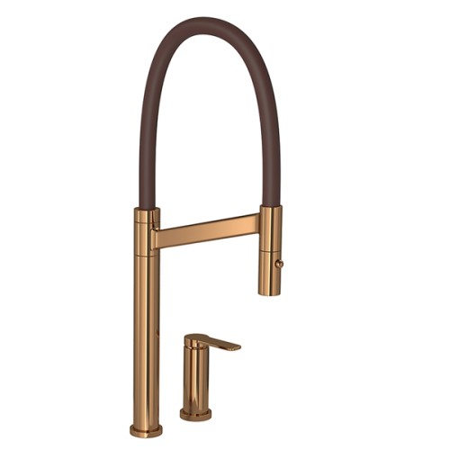 Misturador Monocomando de Mesa para Cozinha Deca Colore Red Gold e Marrom