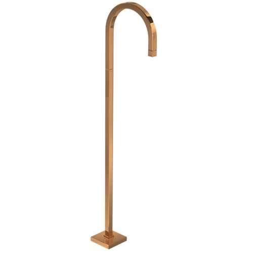 Torneira Curva de Piso Tube Red Gold