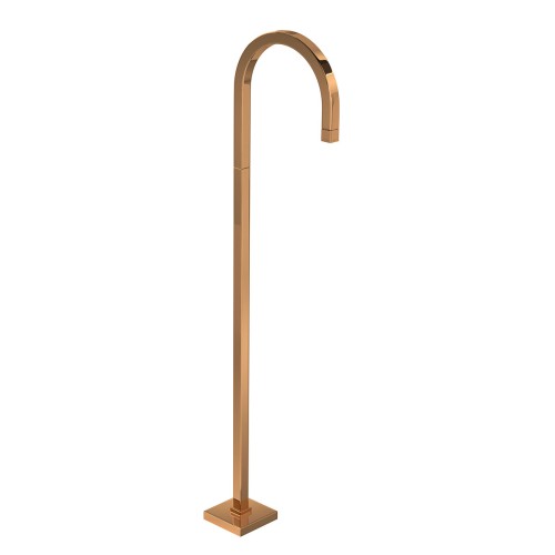 Torneira Curva de Piso Tube Red Gold