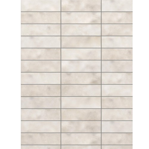 Cerâmica Decorado Lux 8x25cm Branco - Ceusa Cartela Ofw Bold
