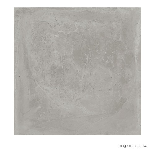 Porcelanato Cimentício Natural 100x100cm Cinza - Ceusa Sk8 Dgr Nat Esmaltado Retificado