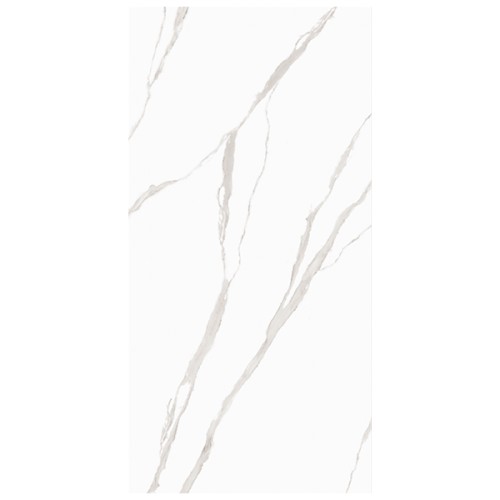 Porcelanato Polido Marmorizado 120x240cm Branco - Portinari Apollo Statuario Wh Pol Retificado