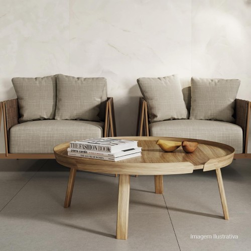 Porcelanato Polido Marmorizado 120x240cm Branco - Portinari Apollo Onix Al Pol Retificado