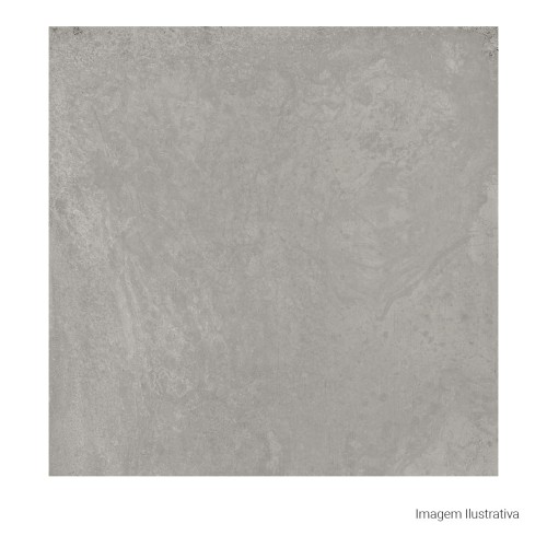 Porcelanato Cimentício Hard 80x80cm Cinza - Ceusa Cimento Esmaltado Retificado