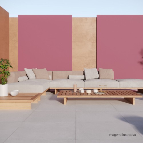 Porcelanato Cimentício Hard 80x80cm Cinza - Ceusa Cimento Esmaltado Retificado