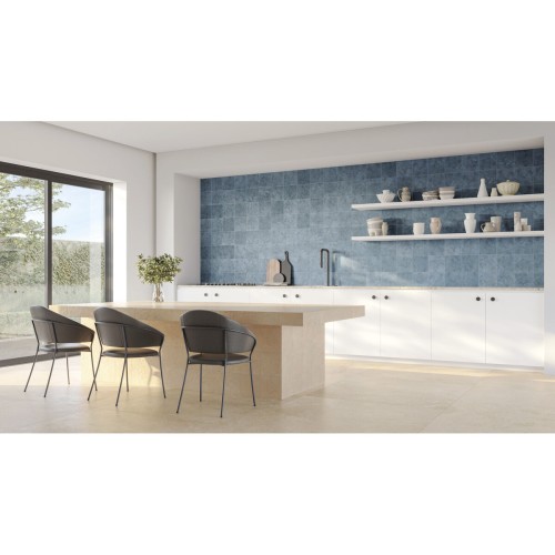 Porcelanato Pedra Lux 20x20cm Azul - Ceusa Resort Bl Esmaltado Bold