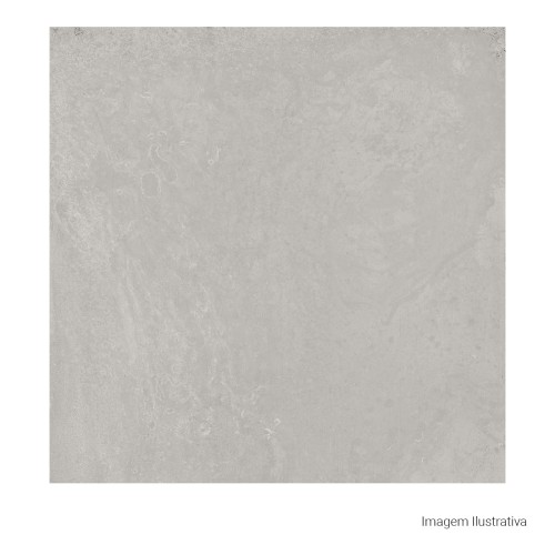 Porcelanato Acetinado Cimentício 80x80cm Cinza - Ceusa Cimento Esmaltado Retificado