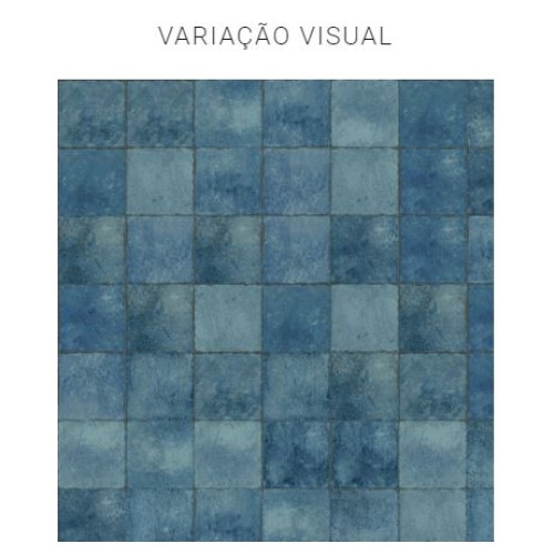 Porcelanato Pedra Lux 20x20cm Azul - Portinari Atlantis Esmaltado Bold