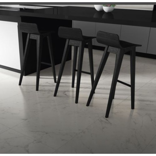 Porcelanato Marmorizado Natural 60x120cm Branco - Portinari Lumina Carrara Nat Esmaltado Retificado