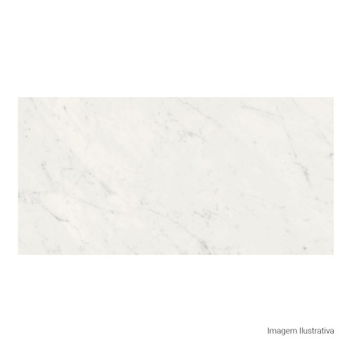 Porcelanato Marmorizado Natural 60x120cm Branco - Portinari Lumina Carrara Nat Esmaltado Retificado