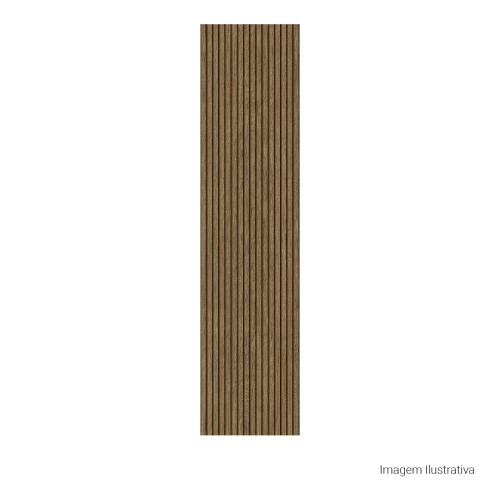 Porcelanato Amadeirado Rústico 30x120cm Marrom - Ceusa Frisado Liso Esmaltado Retificado