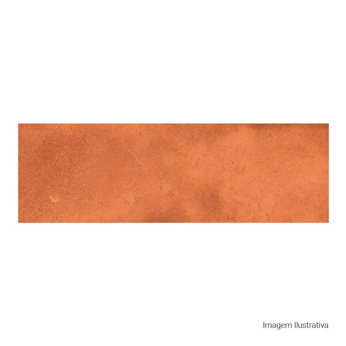 Cerâmica Decorado Lux 8x25cm Laranja - Ceusa Cartela Og Bold
